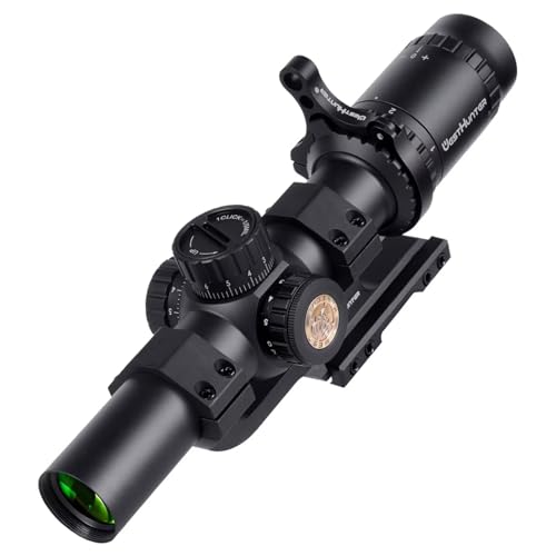 WestHunter Optics HD 1-6x24 IR Riflescope, 30mm Tube Red Green Illuminated Reticle Second Focal Plane Tactical Precision 1/5 MIL Shooting Scope | Reticle-B, Picatinny Shooting Kit A WestHunter Optics HD 1-6x24 IR Riflescope, 30mm Tube Red Green Illuminated Reticle Second Focal Plane Tactical Precision 1/5 MIL Shooting Scope | Reticle-B, Picatinny Shooting Kit A von WestHunter