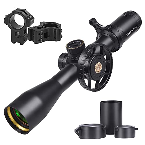 WestHunter Optics HD 4-16x44 FFP Scope, 30mm Tube First Focal Plane Tactical Wide Field of View Precision 1/10 MIL Riflescope | Reticle-A, Dovetail Shooting Kit B von WestHunter
