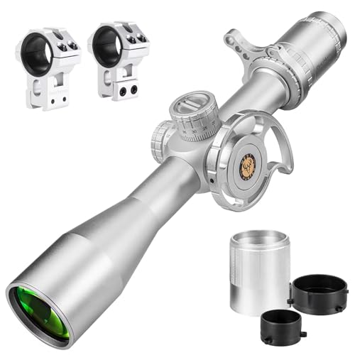 WestHunter Optics HD-N 4-16x44 FFP Scope, 30 mm Tube First Focal Plane Etched Glass Reticle 1/4 MOA Precision Shooting Scopes | Silver, Dovetail Kit B WestHunter Optics HD-N 4-16x44 FFP Scope, 30 mm Tube First Focal Plane Etched Glass Reticle 1/4 MOA Precision Shooting Scopes | Silver, Dovetail Kit B von WestHunter