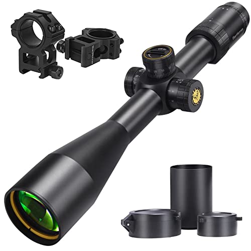 WestHunter Optics HD-N 6-24x50 FFP Scope, 30 mm Tube First Focal Plane Etched Glass Reticle 1/8 MOA Precision Shooting Scopes | Black, Picatinny Kit C von WestHunter