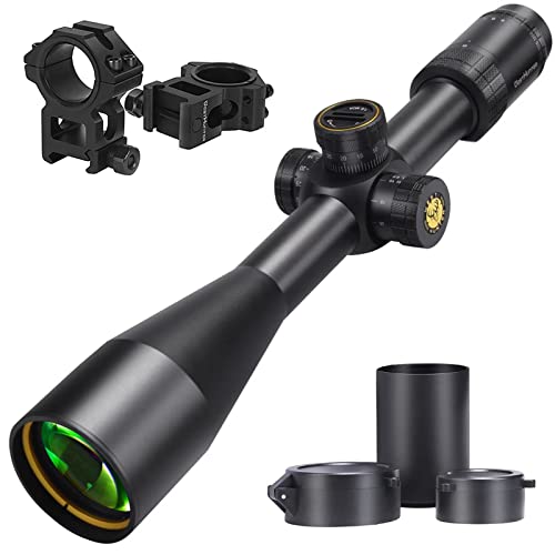 WestHunter Optics HD-N 6-24x50 FFP Scope, 30 mm Tube First Focal Plane Etched Glass Reticle 1/8 MOA Precision Shooting Scopes | Black, Picatinny Kit C WestHunter Optics HD-N 6-24x50 FFP Scope, 30 mm Tube First Focal Plane Etched Glass Reticle 1/8 MOA Precision Shooting Scopes | Black, Picatinny Kit C von WestHunter