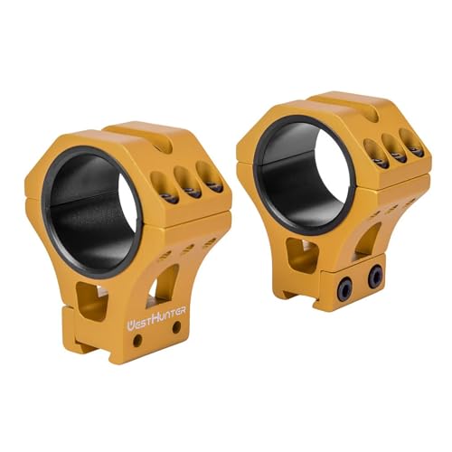 WestHunter Optics Precision 11mm Dovetail Scope Rings, 1 Inch 30 mm 34 mm Universal Tactical Scope Mount | Gold von WestHunter