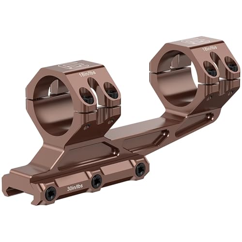 WestHunter Optics Precision Cantilever Picatinny Scope Mount, 30mm Tube Offset Dual Ring Lightweight One-Piece Riflescope Mount - Basic Model, Brown WestHunter Optics Precision Cantilever Picatinny Scope Mount, 30mm Tube Offset Dual Ring Lightweight One-Piece Riflescope Mount - Basic Model, Brown von WestHunter