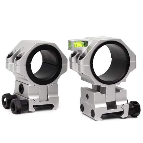 WestHunter Optics Precision Picatinny Scope Rings, 34 mm Tube Adjustable Height Scope Mount with Bubble Level, 30 mm & 25.4 Adapter | Silver WestHunter Optics Precision Picatinny Scope Rings, 34 mm Tube Adjustable Height Scope Mount with Bubble Level, 30 mm & 25.4 Adapter | Silver von WestHunter