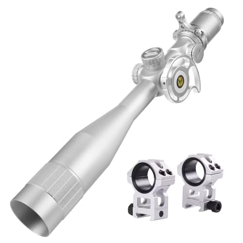 WestHunter Optics WHI 6-24X50 SFIR FFP Riflescope, First Focal Plane Red Green Illuminated Etched Glass Reticle, 30mm Tube Tactical Precision 1/10 MIL Scopes | Silver, Picatinny Kit WestHunter Optics WHI 6-24X50 SFIR FFP Riflescope, First Focal Plane Red Green Illuminated Etched Glass Reticle, 30mm Tube Tactical Precision 1/10 MIL Scopes | Silver, Picatinny Kit von WestHunter