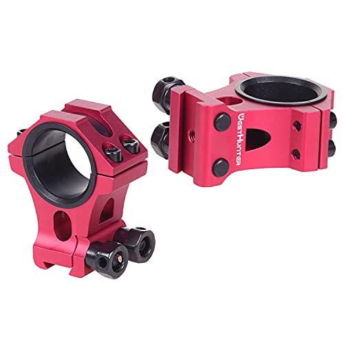 WestHunter Optik Schwalbenschwanz Zielfernrohr Montage, 25,4 mm 30 mm Präzision Zielfernrohr Ringe | Red WestHunter Optik Schwalbenschwanz Zielfernrohr Montage, 25,4 mm 30 mm Präzision Zielfernrohr Ringe | Red von WestHunter