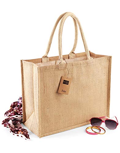 Westford Mill Classic Jute Shopper, Natural, 42 x 33 x 19 cm von Westford Mill