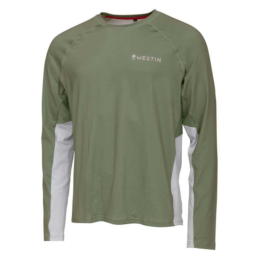 Westin Flats Upf 50+ Uv Long Sleeve T-shirt Grün L Mann von Westin