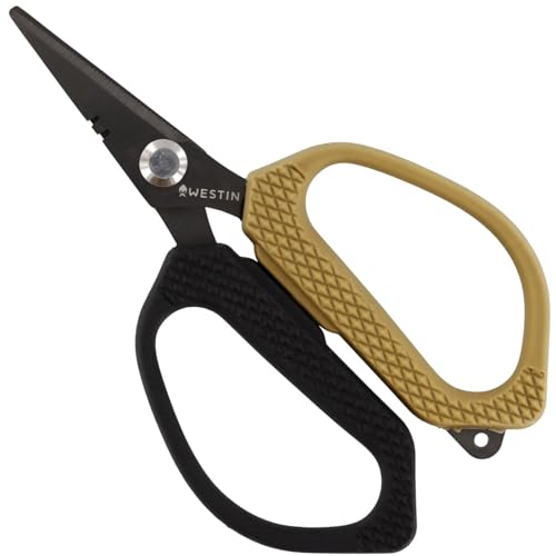 Westin Line Scissors Medium 12cm - Schnurschere, Anglerschere, Schere zum Schneiden von Angelschnüren von Westin