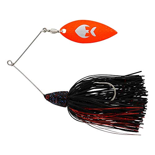 Westin Monster Vibe 23g Spinnerbaits, Kunstköder, Angelköder, Hechtköder, Zanderköder, Köder für Hecht, Zander, Barsch, Barschköder, Farbe:Black Mamba von Westin