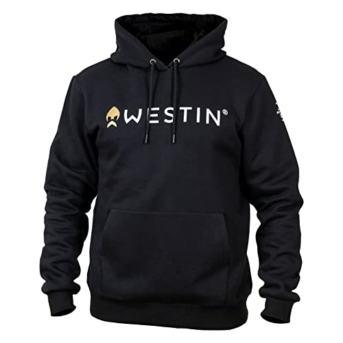 Westin Hoodie Black - Angelpullover mit Kapuze, Größe:L / Größe 41/42 von Westin