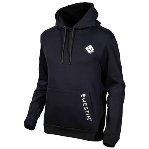 Westin Pro Hoodie Black - Angelpullover, Größe:L von Westin