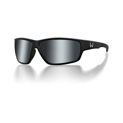 Westin W6 Sport 20 Matte Black Smoke Silver Flash Blue - Polbrille, Polarisationsbrille, Brille von Westin