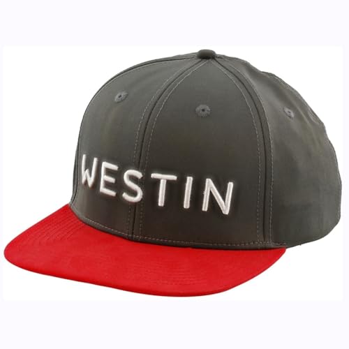 Westin W6 Viking Helmet One Size Grey/Red - Angelcap, Cap zum Angeln, Cappy von Westin