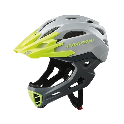 Cratoni C-Maniac Fahrradhelm, grau-Gruen, 58-61cm von Cratoni