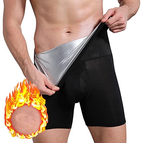 Weyot Saunaanzüge Shorts, Schwitzhose Zum Abnehmen Herren, Sauna Sporthose Hosen Abnehmen Laufhose, Sport Leggins Für Herren,2XL,Silver Weyot Saunaanzüge Shorts, Schwitzhose Zum Abnehmen Herren, Sauna Sporthose Hosen Abnehmen Laufhose, Sport Leggins Für Herren,2XL,Silver von Weyot