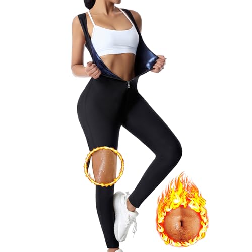 Weyot Schwitzanzug Zum Abnehmen, Saunaanzüge Damen Sauna Shapewear Abnehmen Sauna Schwitzanzug Sauna Effekt Gewichtsverlust Fitness Body Shaper Schweiß Abnehmen Bodysuit,2XL,Blue Weyot Schwitzanzug Zum Abnehmen, Saunaanzüge Damen Sauna Shapewear Abnehmen Sauna Schwitzanzug Sauna Effekt Gewichtsverlust Fitness Body Shaper Schweiß Abnehmen Bodysuit,2XL,Blue von Weyot