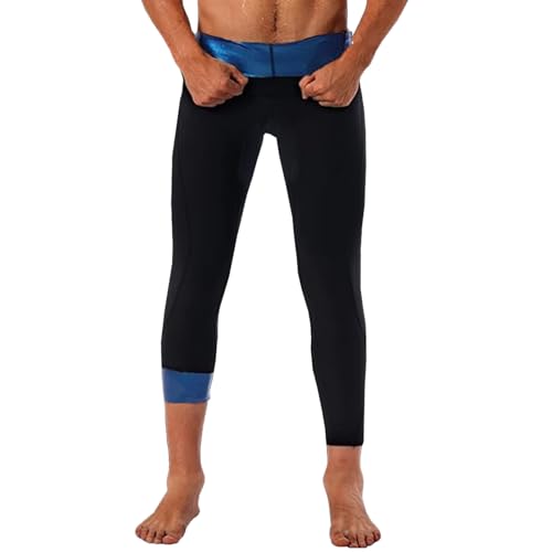 Weyot Schwitzhose Zum Abnehmen, Schwitzhose Herren Sauna Sporthose Bauchkontrolle Body Shaper Kompressionsleggins Bauch Weg Sportleggins Schwitzen Hosen Für Gym, Laufen, Fitness,2XL,Blue Weyot Schwitzhose Zum Abnehmen, Schwitzhose Herren Sauna Sporthose Bauchkontrolle Body Shaper Kompressionsleggins Bauch Weg Sportleggins Schwitzen Hosen Für Gym, Laufen, Fitness,2XL,Blue von Weyot