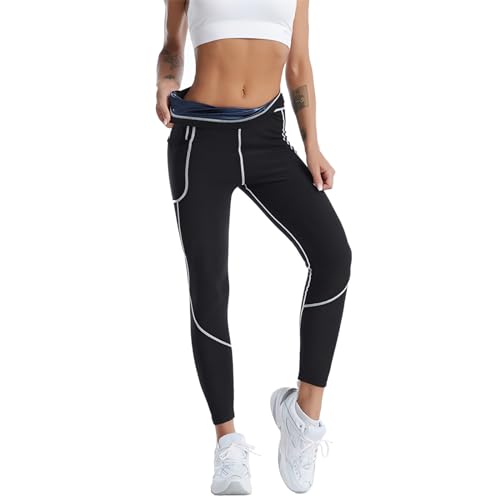 Weyot Schwitzhose Zum Abnehmen Frauen, Sauna Leggings Damen Sauna Effekt Sporthose Gewichtsverlust Hose Hohe Taile Training Sporthose Anti Cellulite Leggings Bauchkontrolle Sweathose,3XL,Blue Weyot Schwitzhose Zum Abnehmen Frauen, Sauna Leggings Damen Sauna Effekt Sporthose Gewichtsverlust Hose Hohe Taile Training Sporthose Anti Cellulite Leggings Bauchkontrolle Sweathose,3XL,Blue von Weyot