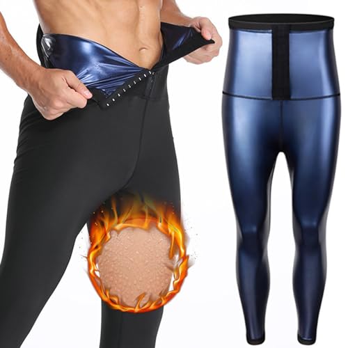 Weyot Schwitzhose Zum Abnehmen Herren, Gewichtsverlust Hosen Sauna Hosen Hohe Taille Lang Sport Leggins Fettverbrennung Leggings Saunaeffekt Sauna Kompressions Leggings,S-M,Blue Weyot Schwitzhose Zum Abnehmen Herren, Gewichtsverlust Hosen Sauna Hosen Hohe Taille Lang Sport Leggins Fettverbrennung Leggings Saunaeffekt Sauna Kompressions Leggings,S-M,Blue von Weyot