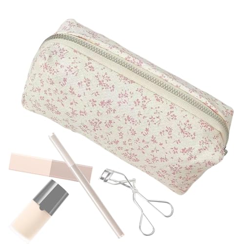 Wezalget Blumen-Make-up-Pinsel-Etui, Make-up-Pinsel-Organizer für Reisen | Aufbewahrungstasche, Make-up-Tasche, Kosmetiktaschen | Kosmetik-Organizer, Aufbewahrungsorganisator, Blumen-Kulturbeutel, von Wezalget