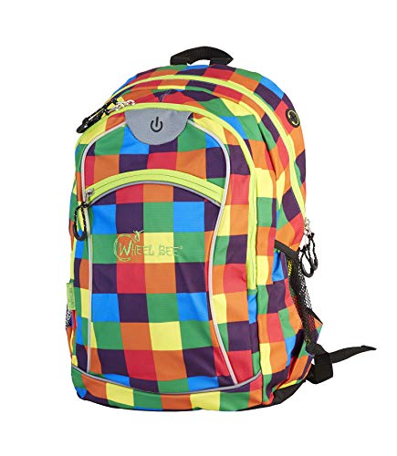 Wheel-Bee Rucksack Night Vision LED, integriertes LED Licht für max. Sichtbarkeit bei Dunkelheit, 30 Liter, Orange/Blue/Green Wheel-Bee Rucksack Night Vision LED, integriertes LED Licht für max. Sichtbarkeit bei Dunkelheit, 30 Liter, Orange/Blue/Green von Wheel-Bee