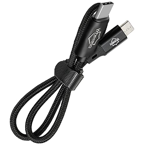 WHEELOO Ebike Ladekabel für USB-C (Android) I für Bosch Intuvia, Kiox, Nyon (alt) E-Bike Display I Micro USB auf USB C Fahrradcomputer für Navigation I OTG Funktion von Wheeloo