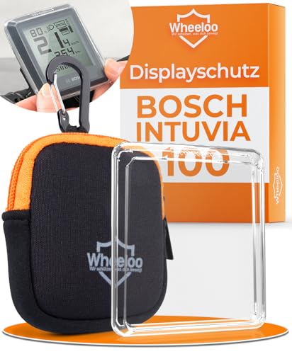 Wheeloo Bosch Intuvia 100 Displayschutz Set I E-Bike Schutzhülle transparent & wasserabweisend I Ebike Display Schutz E Bike Abdeckung von Wheeloo