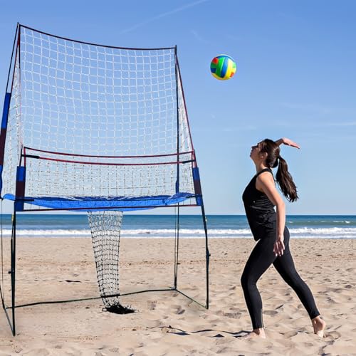Whemyreat 212 x 155 x 270 cm Volleyball-Trainingsnetz,Höhenverstellbar Volley Ball Netz,Selbstbedienungs-Abholung von Volleybällen mit Netzkorb,Volleyball ballfangnetz zum aufstellen für das Training Whemyreat 212 x 155 x 270 cm Volleyball-Trainingsnetz,Höhenverstellbar Volley Ball Netz,Selbstbedienungs-Abholung von Volleybällen mit Netzkorb,Volleyball ballfangnetz zum aufstellen für das Training von Whemyreat