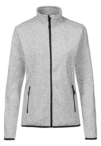 Whistler Damen Fleecejacke Maleo W im sportlichen Wollstrick-Look 1004 Pearl Grey, 38 von Whistler