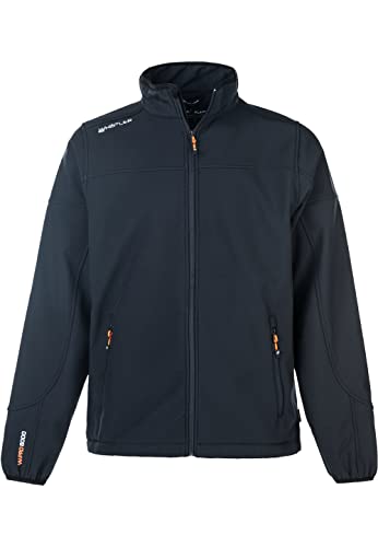 Whistler Herren Softshelljacke Dublin I wasserfeste Übergangsjacke für Männer I Outdoor Jacke für Regen und Wind I Lange Regenjacke 2002A Navy 3XL von WHISTLER