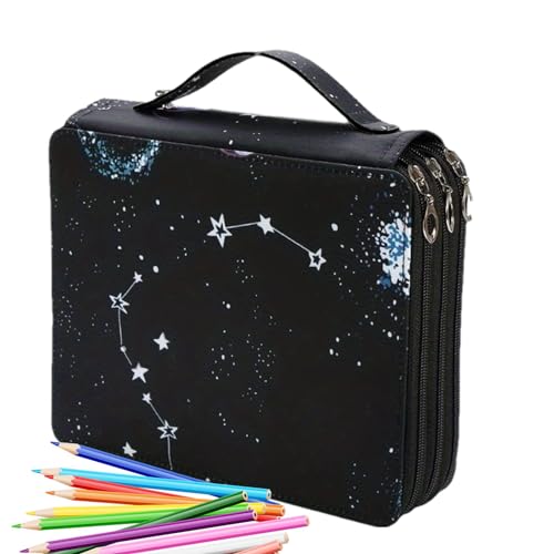 Etui für Kunstbedarf – Buntstift-Organizer-Tasche, künstlerisches Federmäppchen | Markerhalter mit Rosenmuster und 124 Steckplätzen mit Reißverschluss, mehrschichtige Textmarker-Aufbewahrung für Künst Etui für Kunstbedarf – Buntstift-Organizer-Tasche, künstlerisches Federmäppchen | Markerhalter mit Rosenmuster und 124 Steckplätzen mit Reißverschluss, mehrschichtige Textmarker-Aufbewahrung für Künst von Whnbuij