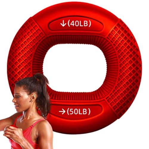 Hand Strengthener Rings - Flexible Hand Exerciser, Finger Strengthener Bands | Daumen und Handgelenk Mobilität Trainer, Einstellbare Hand Unterarm Fitness Tool für Klettern Muskelaufbau Hand Strengthener Rings - Flexible Hand Exerciser, Finger Strengthener Bands | Daumen und Handgelenk Mobilität Trainer, Einstellbare Hand Unterarm Fitness Tool für Klettern Muskelaufbau von Whnbuij