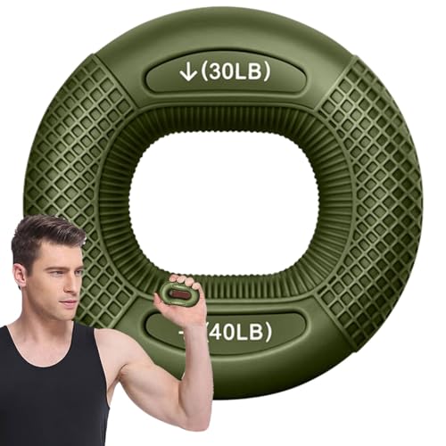 Handgriff-Stärkungsringe – Silikon-Handgreifer, Fingerstrecker-Trainer, Daumendehner, Handgelenkgriff, 2 Widerstandsstufen, Armgriff, Krafttrainingsgerät für Klettern, Muskelaufbau Handgriff-Stärkungsringe – Silikon-Handgreifer, Fingerstrecker-Trainer, Daumendehner, Handgelenkgriff, 2 Widerstandsstufen, Armgriff, Krafttrainingsgerät für Klettern, Muskelaufbau von Whnbuij