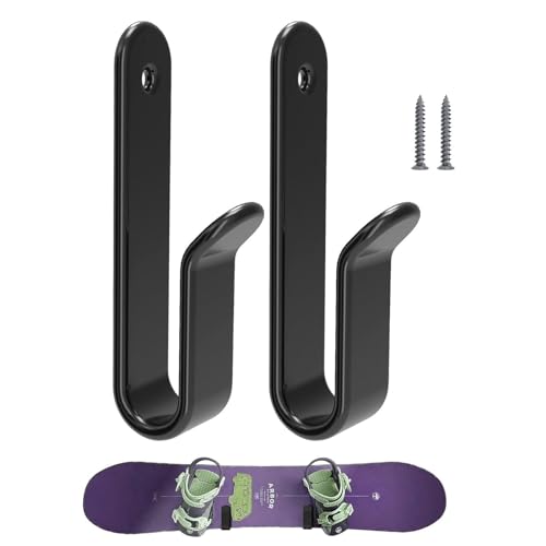 Surfbretthalter Wandhalter Langlebiger Organizer für Surfbretter | Wiederverwendbare Horizontale Aufsteller für Snowboards | Snowboardhaken für t von Whnbuij