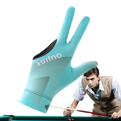 Whnbuij Poolhandschuhe – 3-Finger-Poolhandschuhe, Queue-Action-Handschuhe, 3 Finger, rutschfest, weich, weich, freiliegendes Finger-Design, Billardzubehör mit Unisex-Design von Whnbuij