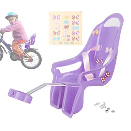 Sitzpuppe, Fahrrad, für Kinder, Mädchen, Puppenhalter, Fahrrad, mit Aufklebern, Babytrage für Kinderfahrrad aus Kunststoff, kompatibel mit Puppen und Plüschtieren in Standardgröße Sitzpuppe, Fahrrad, für Kinder, Mädchen, Puppenhalter, Fahrrad, mit Aufklebern, Babytrage für Kinderfahrrad aus Kunststoff, kompatibel mit Puppen und Plüschtieren in Standardgröße von Whrcy