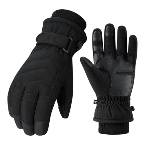 Whrcy Handschuhe für kaltes Wetter – Winterhandschuhe mit Touchscreen-Fingern | verdickte, isolierte Handschuhe für Radfahren, Sport, Fahren von Whrcy