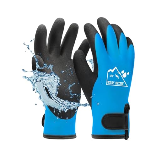 Whrcy Warme wasserdichte Handschuhe, wasserdichte Schneehandschuhe | Thermo-Fäustlinge - Winterhandschuhe, atmungsaktive Thermo-Laufhandschuhe, Handschuhe für kaltes Wetter, für Männer und Frauen von Whrcy