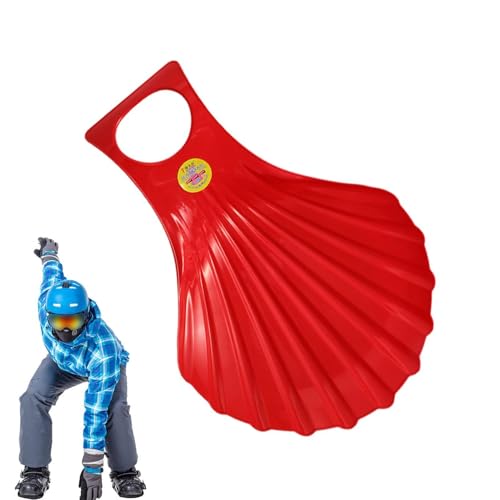 Whrcy Winterschlitten für Kinder,Downhill-Sprinter | Downhill-Sandschlitten - Flexibler Schnee-Winterschlitten, verdickter Abfahrts-Ski-Schneeschlitten mit kältebeständigem Griff für Kinder und von Whrcy