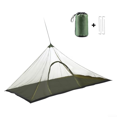 Tragbares Netzzelt mit verstellbarer Schnur zum Aufhängen, perfekt für Outdoor-Abenteuer (grün) von Whychstore