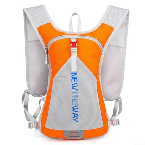 Whychstore Schlankes Design, 10 l, Wanderrucksack mit verbesserter Speicherkapazität und Wasserspielen, Orange von Whychstore