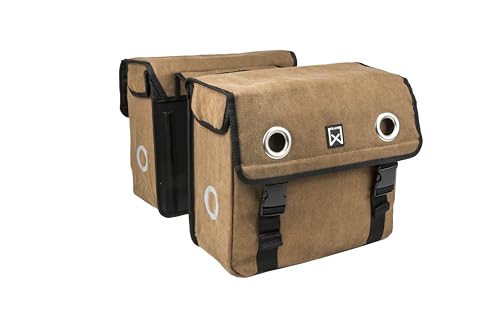 Willex Canvas Dubbele Tas Bruin von WiLa Home