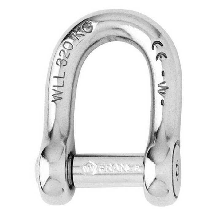 Wichard Hexagon Head Pin Straight Sel Locking Shackle Silber 12 mm von Wichard