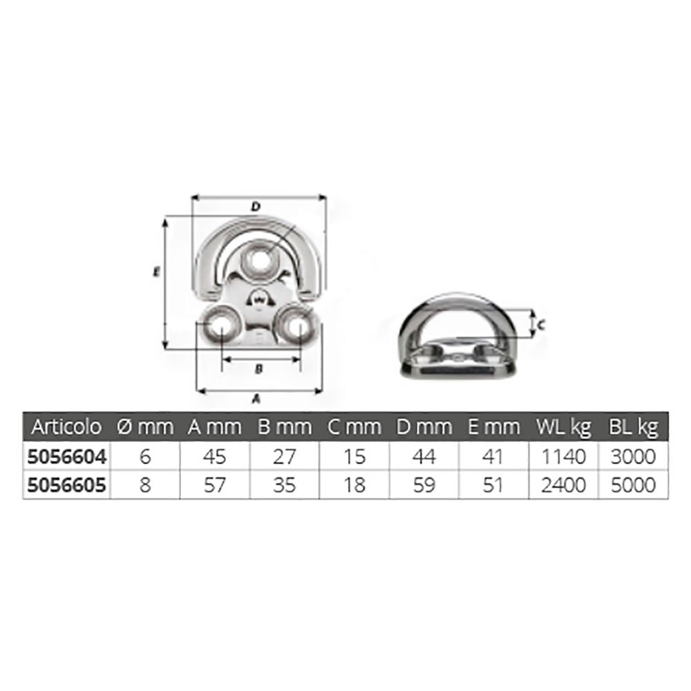 Wichard Hinge With Ring Silber 6 mm Wichard Hinge With Ring Silber 6 mm von Wichard
