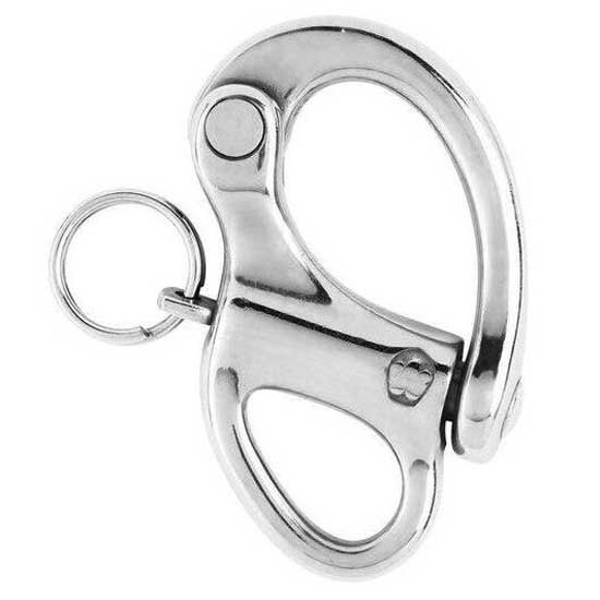 Wichard Hr Fixed Eyelet Halyard Carabiner Silber 70 mm Wichard Hr Fixed Eyelet Halyard Carabiner Silber 70 mm von Wichard