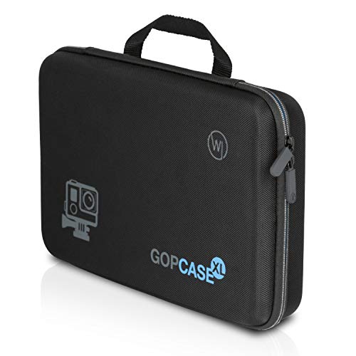 Wicked Chili XL Schutztasche kompatibel mit DJI OSMO Action 4, 3, 2, 1, Koffer Case Bag Tasche für Kamera, Unterwassergehäuse und Zubehör (Tragegriff + Fach mit Reißverschluss) von Wicked Chili