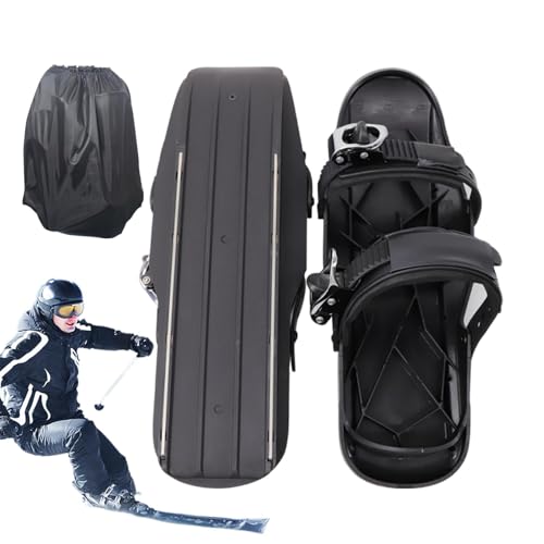 Wiclnyg Schneeschuhe für Herren,Snow Skate | Skating-Ski,Leichte, rutschfeste Ski-Werkzeuge, verstellbares Ski-Zubehör mit Tragetasche, multifunktionale, kompakte Schneeschuhe für Männer, Frauen, von Wiclnyg