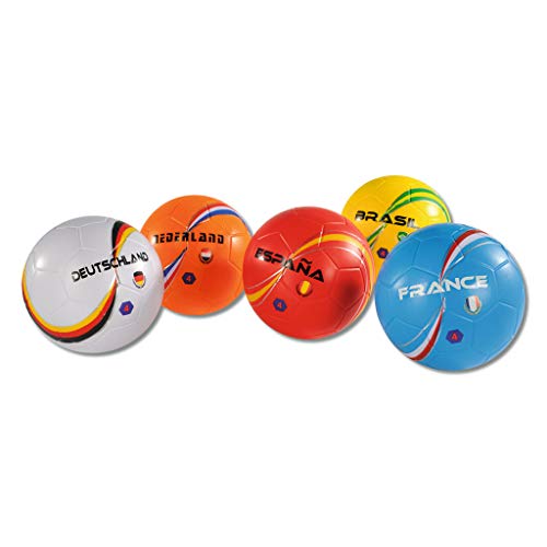 Wiemann Lehrmittel Schaumstoff-Fußball-Set mit Länderflaggen, 5 Bälle, Ø 20 cm Wiemann Lehrmittel Schaumstoff-Fußball-Set mit Länderflaggen, 5 Bälle, Ø 20 cm von Wiemann Lehrmittel