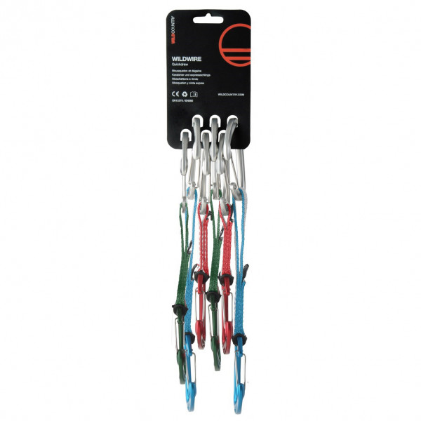 Wild Country - Wildwire 2 Quickdraw - Express-Set Gr 10 + 15 + 20 cm - 6-Pack schwarz/grau von Wild Country